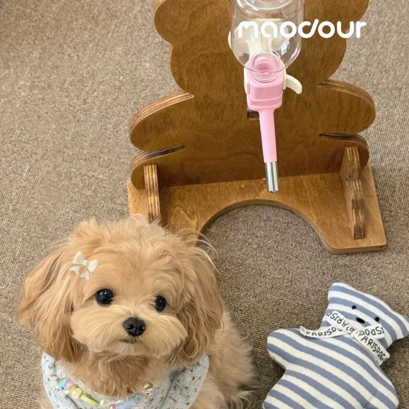 Bear Pet Water Bottle Stand